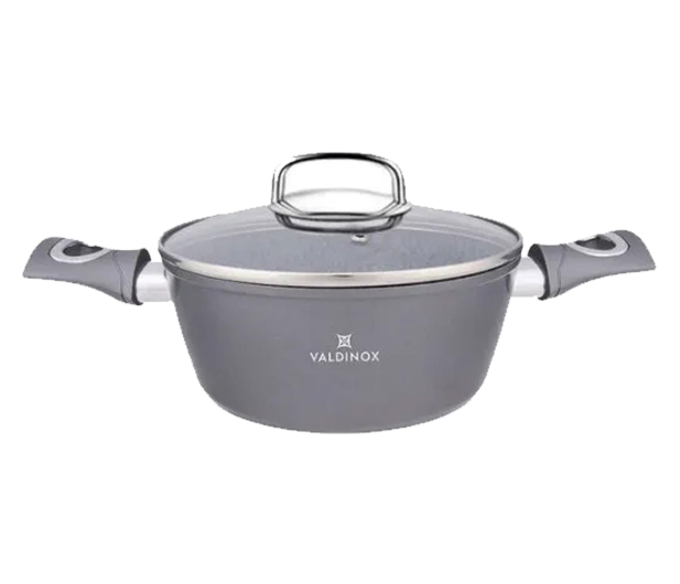 Altom Valdinox Grand garnek 20cm 2,4l. z pokrywą szklaną - 1580500 - zdjęcie